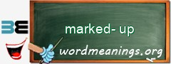 WordMeaning blackboard for marked-up